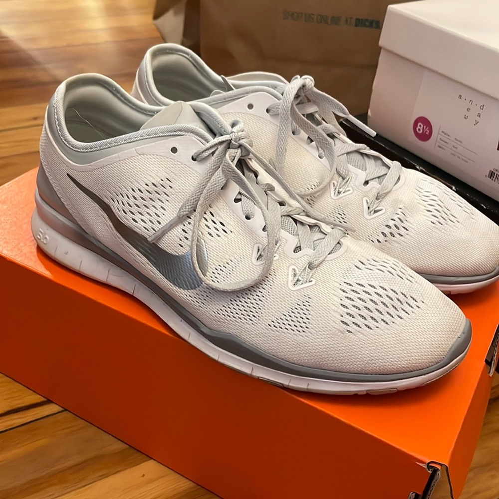 White Nike sneakers